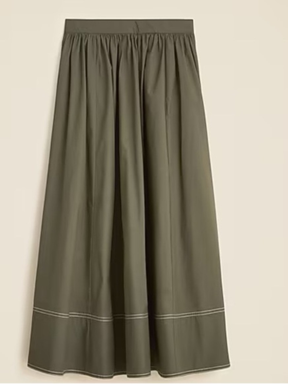 NWT J. Crew Poplin Skirt, 12 TALL